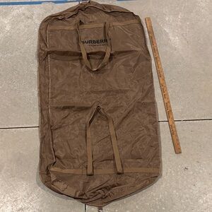 Burberry Brown Travel Garment Bag with Dual Carry Straps